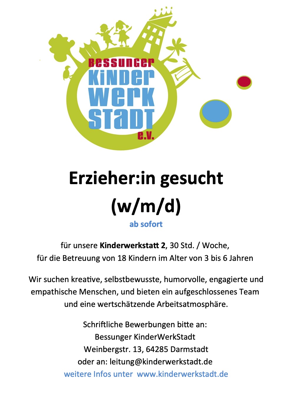 Plakat Stellenangebote